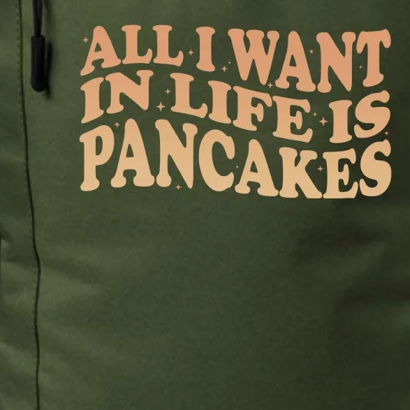 Retro All I Want In Life Is Pancakes Daily Commute Backpack