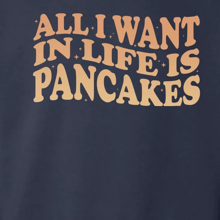 Retro All I Want In Life Is Pancakes Toddler Hoodie