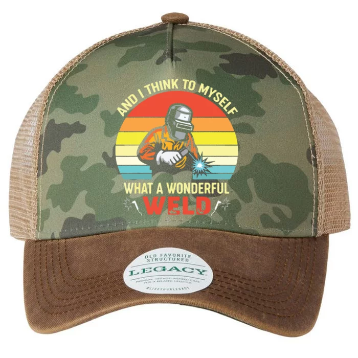 Retro And I Think To Myself What A Wonderful Weld Welding Legacy Tie Dye Trucker Hat