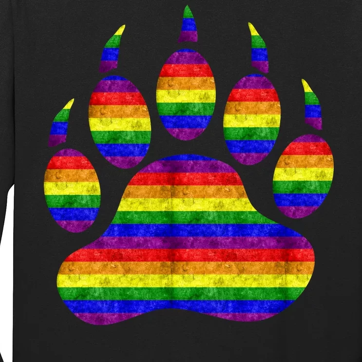 Rainbow Bear Paw Long Sleeve Shirt