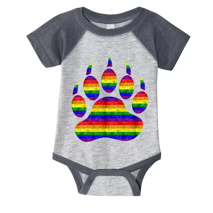 Rainbow Bear Paw Infant Baby Jersey Bodysuit