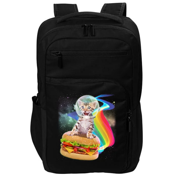 Rainbow Burger Space Cat Impact Tech Backpack