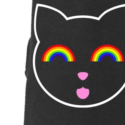 Rainbow Cat LGBT Ally Doggie 3-End Fleece Hoodie