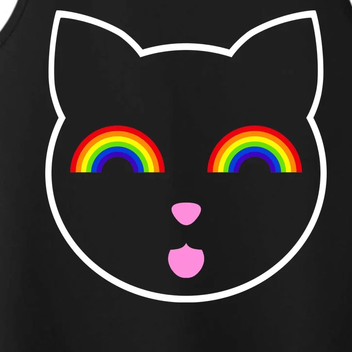 Rainbow Cat LGBT Ally Performance Tank