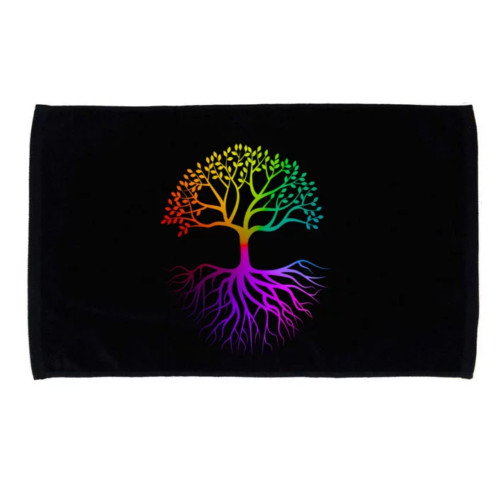 Rainbow Colorful - Tree Of life Microfiber Hand Towel