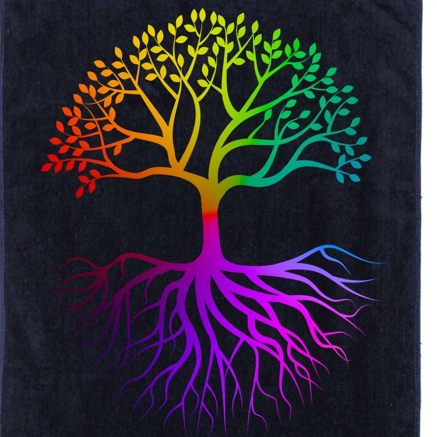 Rainbow Colorful - Tree Of life Platinum Collection Golf Towel