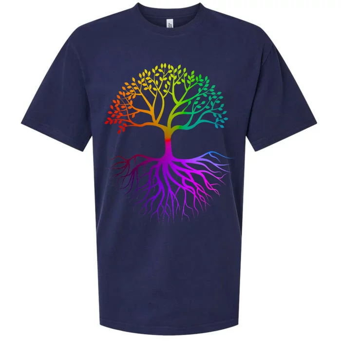 Rainbow Colorful - Tree Of life Sueded Cloud Jersey T-Shirt