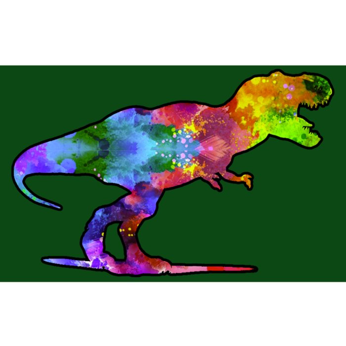 Rainbow Colorful Trex Dinosaur Bumper Sticker