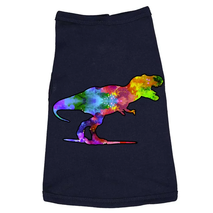 Rainbow Colorful Trex Dinosaur Doggie Tank