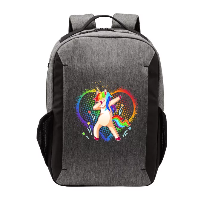 Rainbow Dabbing Unicorn Vector Backpack