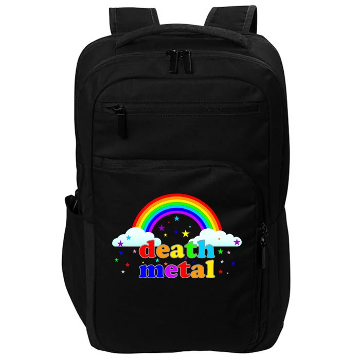 Rainbow Death Metal Logo Impact Tech Backpack