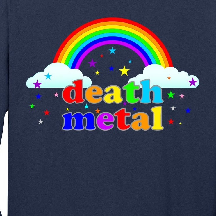 Rainbow Death Metal Logo Long Sleeve Shirt