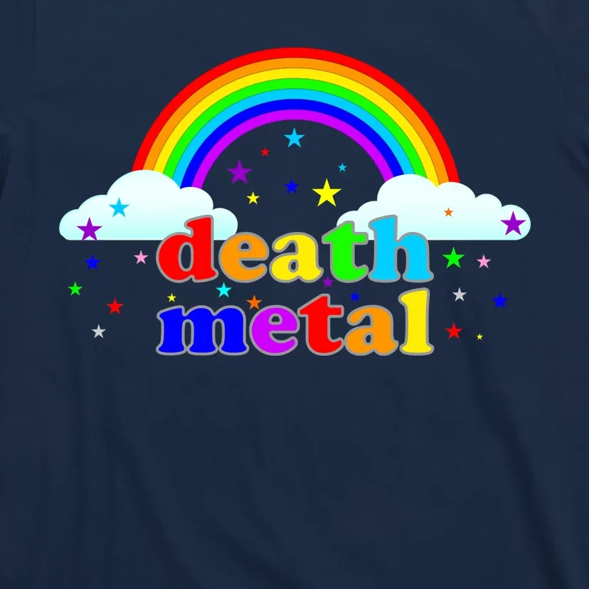 Rainbow Death Metal Logo T-Shirt