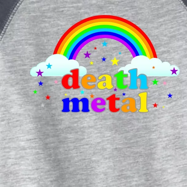 Rainbow Death Metal Logo Toddler Fine Jersey T-Shirt