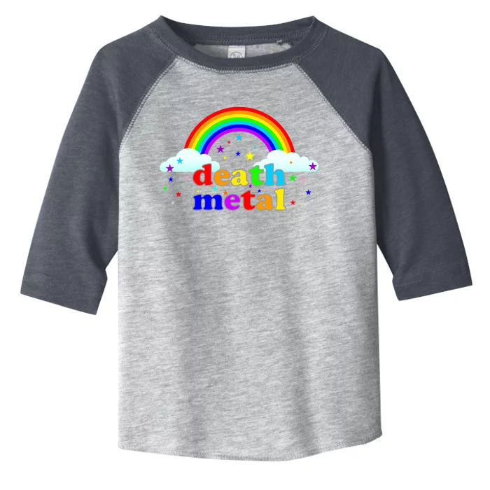 Rainbow Death Metal Logo Toddler Fine Jersey T-Shirt