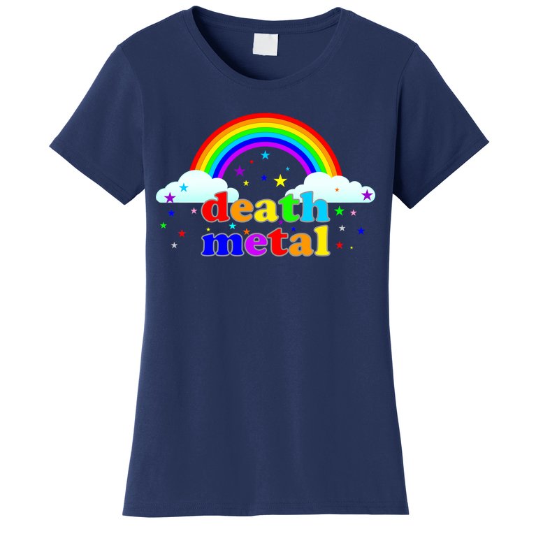 Rainbow Death Metal Logo Women's T-Shirt