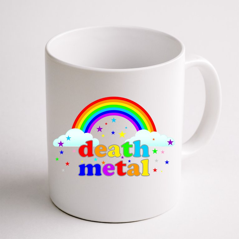 Rainbow Death Metal Logo Coffee Mug