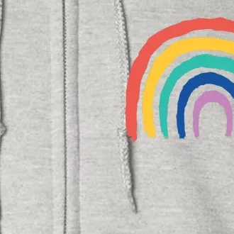 Rainbow Drawing Full Zip Hoodie