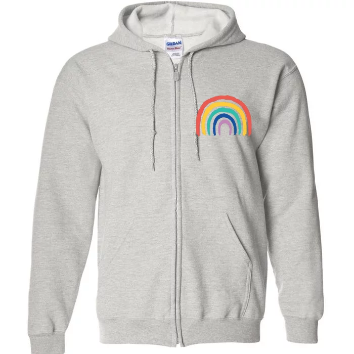 Rainbow Drawing Full Zip Hoodie