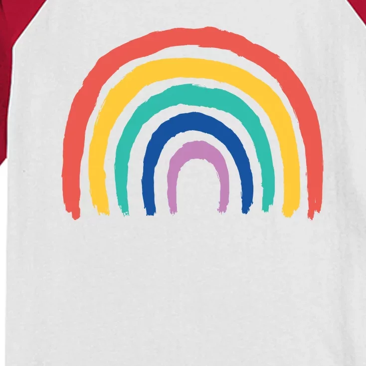 Rainbow Drawing Kids Colorblock Raglan Jersey