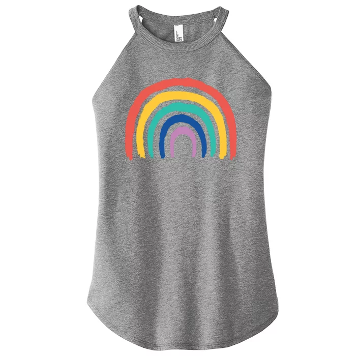 Rainbow Drawing Women’s Perfect Tri Rocker Tank