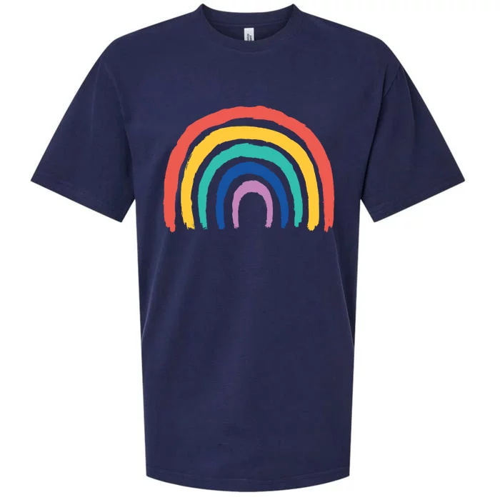 Rainbow Drawing Sueded Cloud Jersey T-Shirt