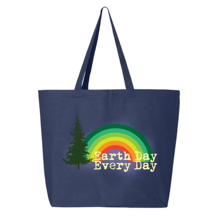 Rainbow Earth Day Every Day Retro 25L Jumbo Tote