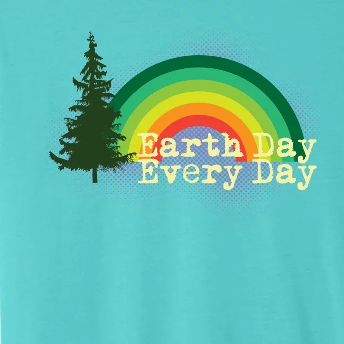 Rainbow Earth Day Every Day Retro ChromaSoft Performance T-Shirt