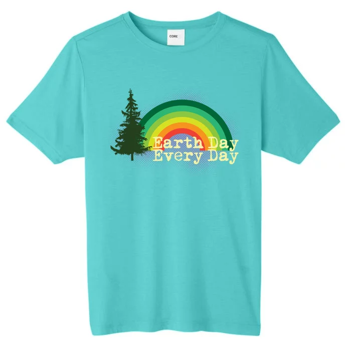 Rainbow Earth Day Every Day Retro ChromaSoft Performance T-Shirt