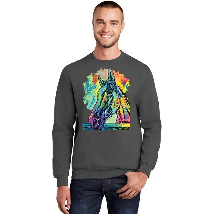 Rainbow Horse Tall Sweatshirt