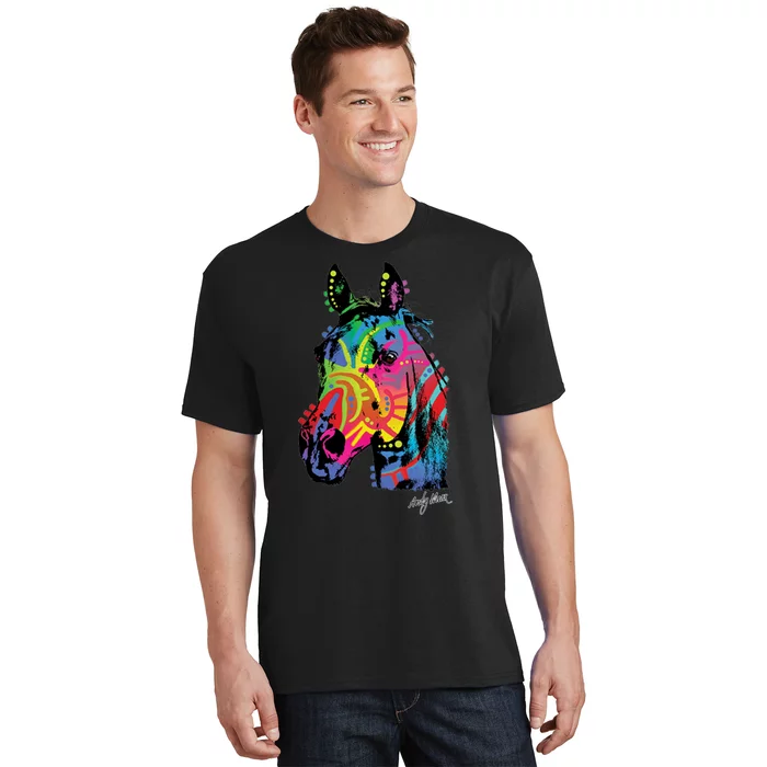 Rainbow Horse Face T-Shirt