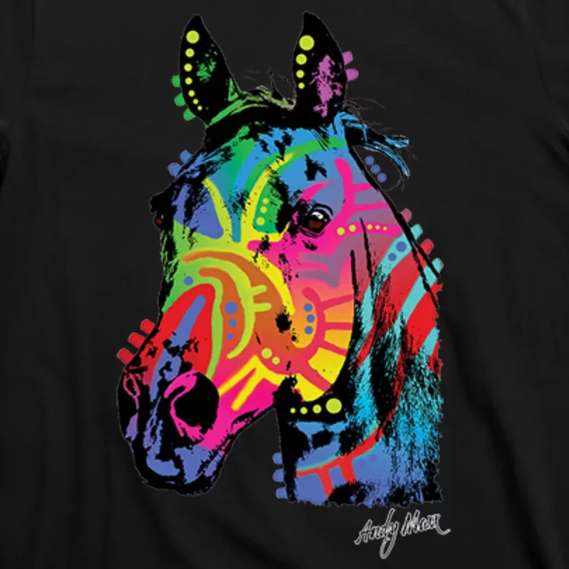 Rainbow Horse Face T-Shirt