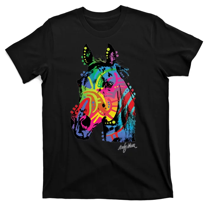 Rainbow Horse Face T-Shirt