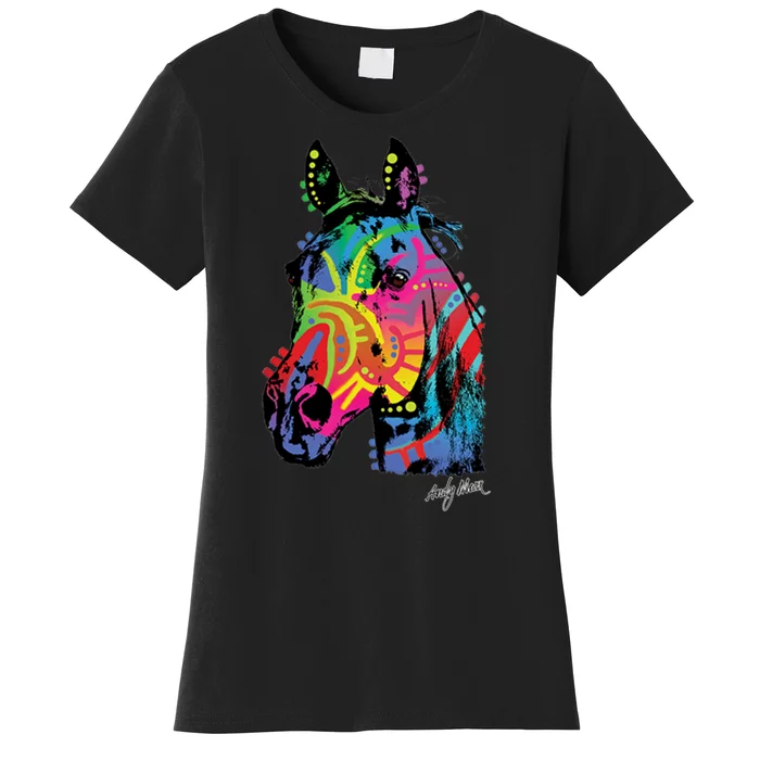 Rainbow Horse Face Women's T-Shirt