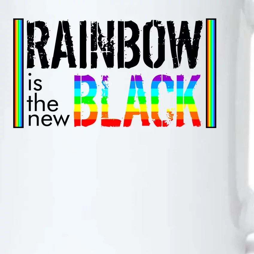 Rainbow is the New Black Black Color Changing Mug