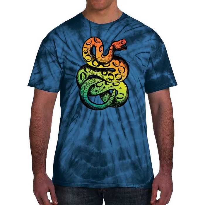 Rainbow Rattlesnake Tie-Dye T-Shirt