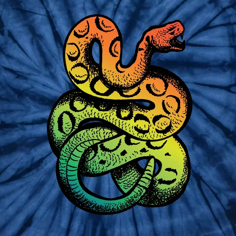 Rainbow Rattlesnake Tie-Dye T-Shirt