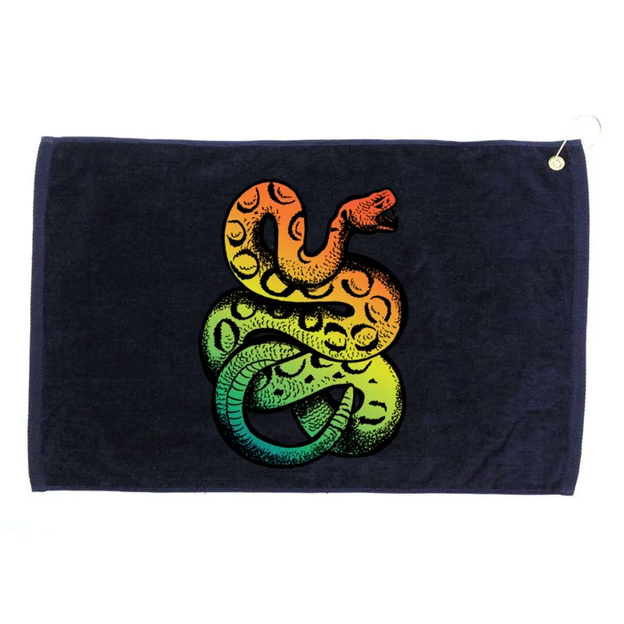 Rainbow Rattlesnake Grommeted Golf Towel