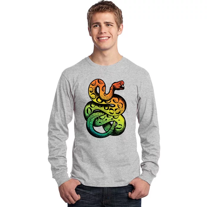 Rainbow Rattlesnake Tall Long Sleeve T-Shirt