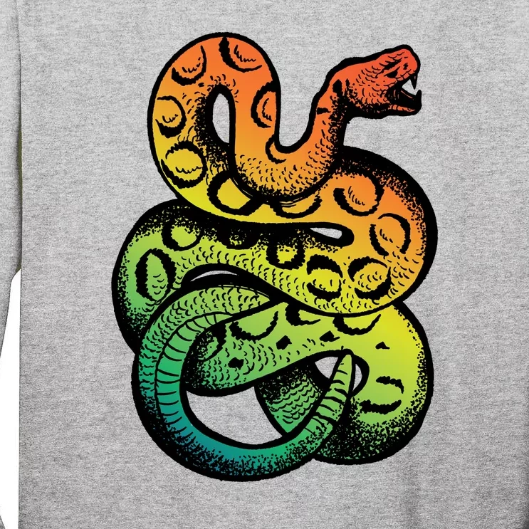 Rainbow Rattlesnake Tall Long Sleeve T-Shirt