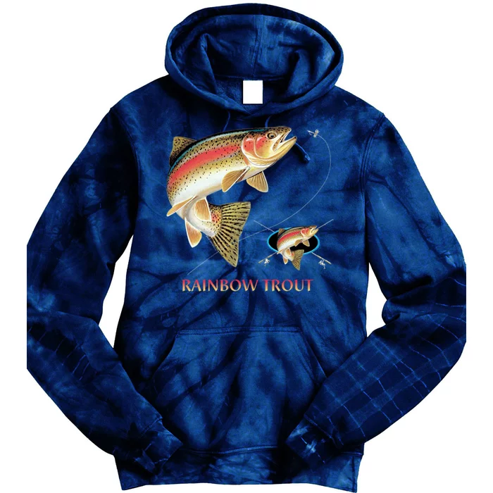 Rainbow Trout Fish Tie Dye Hoodie