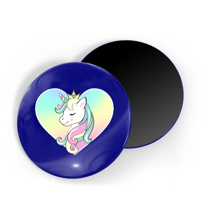 Rainbow Unicorn Heart Magnet