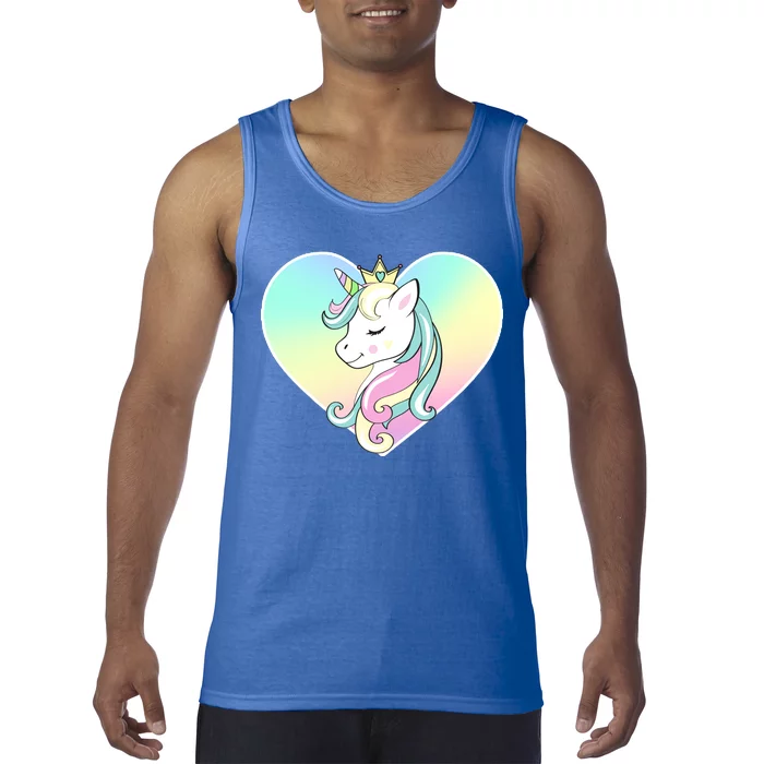 Rainbow Unicorn Heart Tank Top