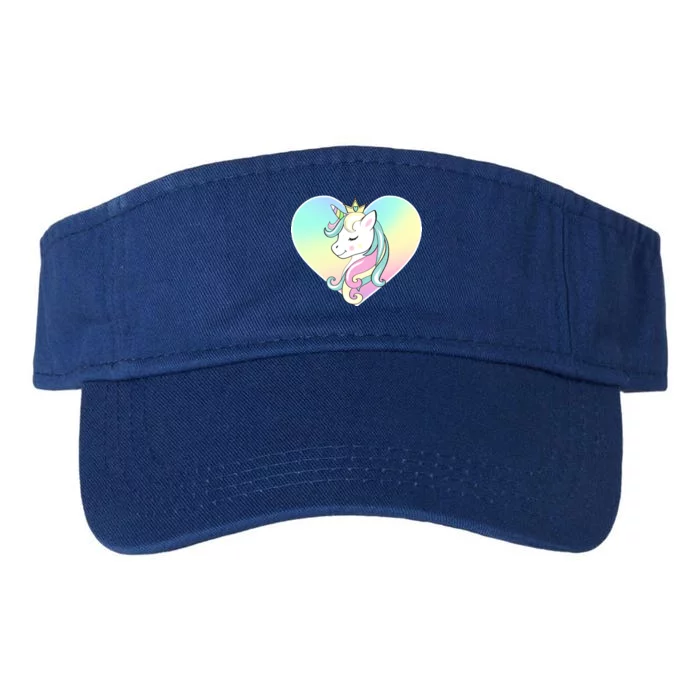 Rainbow Unicorn Heart Valucap Bio-Washed Visor