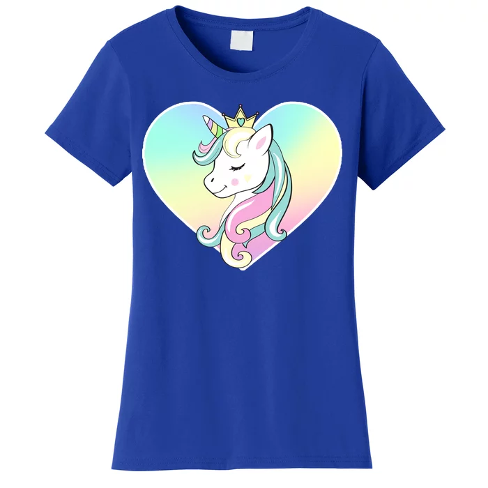 Rainbow Unicorn Heart Women's T-Shirt