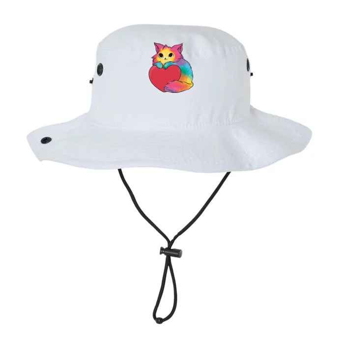 Rainbow Valentine Kitten Legacy Cool Fit Booney Bucket Hat