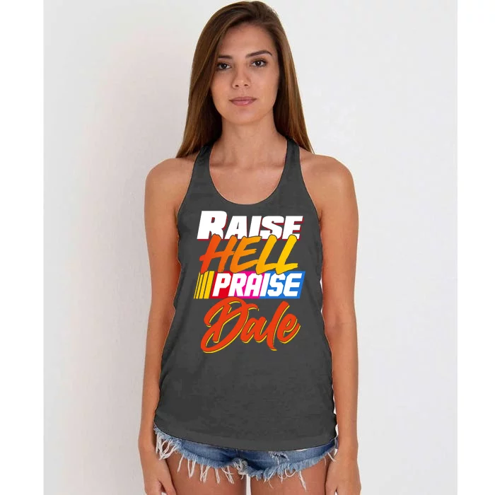 Raise Hell Praise Dale Women's Knotted Racerback Tank