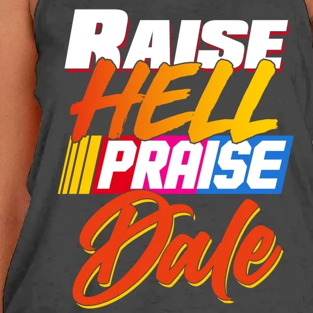 Raise Hell Praise Dale Women's Knotted Racerback Tank