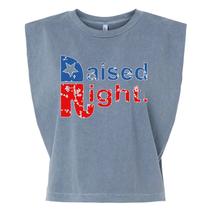 Raised Right Republican Logo Garment-Dyed Women's Muscle Tee