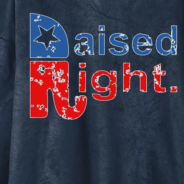 Raised Right Republican Logo Hooded Wearable Blanket